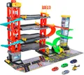 Dickie Toys Parkhaus 5 Ebenen Aufzug Rennbahn Zubehör Licht Sound 87x52 cm