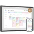 Dragon Touch 10,1'' Digitaler Kalender - Hausarbeitstabelle Interaktiver Touchscreen mit 32GB Speicher, Intelligenter Familienplaner Tischkalender für den Schreibtisch Nahtlose Terminplanung-Schwarz