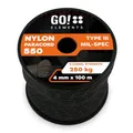 Paracord 550 Typ III | ø 4mm - 11 Kerne - max. 250 kg | 100% Nylonschnur - reißfest & extrem stabil | Nylonseil, Allzweckseil, Reepschnur & Outdoor Seil
