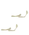 ESPRIT Damen Füßlinge Solid Low Double Pack W In Baumwolle unsichtbar einfarbig 2 Paar, Beige Cream 4011, 35-38