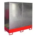 Bauer Südlohn Gefahrstoff-Schrank GS-2, lackiert, Feuerrot