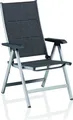 KETTLER Basic Plus Padded Multipositionssessel, silber/ anthrazit meliert, Aluminium/Outdoorgewebe