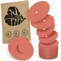 MySweetStitch - 25 x Dexcom G7 Pflaster mit Belüftungsloch, Außen Ø 65mm, Innen Ø 4mm, hautfreundlich, wasserfest, atmungsaktiv, Made in Germany, Coral
