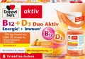 Doppelherz B12 + D3 Duo Aktiv Energie + Immun 8 Trinkflaschen Hochdosiert