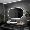 Badspiegel mit LED Beleuchtung - Palermo - 200 cm, 70 cm - Silber