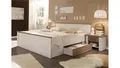 Bettanlage Bett Doppelbett Schlafzimmerset Luca Landhaus Nachtkommode Pinie weiß