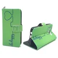 Samsung Galaxy A3 (2015) Handyhülle Bookcover Grün