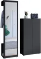 OTTO home Garderoben-Set PARIS/ TOKYO, (Komplett-Set, 2-St), Garderoben-Set Breite 130cm, moderne grifflose Flurmöbel Kleiderstange