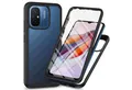 betterfon Handyhülle für Xiaomi Redmi 12C TPU Case mit 360° Rundumschutz Displayschutz, 360 Grad Hülle mit Displayschutz und Fingerprint