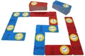 Wissner Uhrzeit Domino, Lernspiel für Kinder zum spielerischen Üben der Uhr und