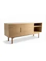 faee Sideboard Balancere, 2 Türen, 2 offene Fächer, 4 Innenfächer, Eiche furniert