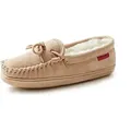 Hausschuhe Lammfell Typ "Moccasin" 45 - Braun - 45