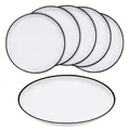 Outdoor Melamin Geschirr weiß - diverse Sets - Camping Picknick Tafel Service