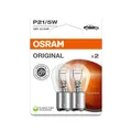 Osram Original Line 12V P21/5W Signalleuchte Metallfassung 2er