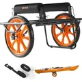 VEVOR Kajakwagen, 150 kg, Kanuwagen mit 38,1 cm Vollgummireifen & Spanngurt, Bootswagen zum Transportieren von Kajaks, Kanus, Paddleboards, Jon-Boo...