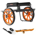 VEVOR Kajakwagen 150kg Kanuwagen Bootswagen mit Vollgummireifen 770x495x425mm