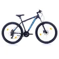 BERLIN BIKE Mountainbike MTB1: 27,5 Zoll und 46 cm Rahmenhöhe, Hydraulische Scheibenbremsen & Shimano-Set, Schwarz-Blau