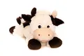 Habibi Plush Kuh Wärmekissen/Stofftier f. Kinder und Erwachsene – Mikrowellen Heizkissen- beheizbares Plüschtier, wohltuende Wärme für Entspannung und Komfort