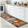 Carpetia Küchenläufer Küchenteppich Modern, rechteckig, Höhe: 5 mm, rutschhemmender Rücken, pflegeleicht, robust bunt|schwarz 80 cm x 250 cm x 5 mm