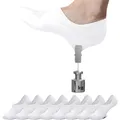 Sneaker Socken Damen 8 Paar Unsichtbar No Show Schwarz Weiß Grau