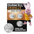 Duracell CR2016 Knopfzellen (4 Stück), CR 2016 Lithium Knopfzelle 3 V