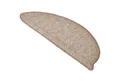 Beautissu Stufenmatte Treppenstufenmatten ProStair, 55x15cm, 15 Stück, Sand, Halbrund, Höhe: 4 mm, Stufenmatten Selbstklebend Innen Treppenmatten Stufenmatte