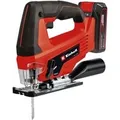 Power X-Change Akku-Stichsäge TC-JS 18 Li, 18Volt rot/schwarz, Li-Ionen Akku 2,5Ah, Koffer E-Box Basic