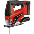 Einhell Akku-Pendelhubstichsäge TC-JS 18 Li, Komplett-Set, inkl. Akku & Ladegerät, Power X-Change, werkzeuglose Sägeblattaufnahme rot