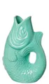 Giftcompany Dekovase Monsieur Carafon Vase / Karaffe Fisch S mint cream 1,2l (Vasen)