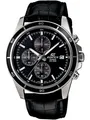 Casio EFR-526L-1AVUEF Herrenuhr Lederarmband EDIFICE schwarz