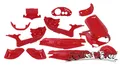 Verkleidungsset rot 15 Teile Gilera Runner 50-200 bis Bj. 8.2005 Bodykit Kit Set