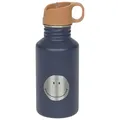Lässig Edehlstahl-Trinkflasche "Little Gang - Smile" in Dunkelblau - 500 ml