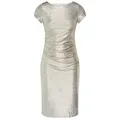 SWING Cocktailkleid (1-tlg) Falten goldfarben 38