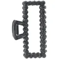 Solida Haarklammer mit schwarzem Strass