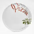 Van Well Pizzateller Famosa, Mehrfarbig, Weiß, Keramik, rund, lebensmittelecht, Essen & Trinken, Geschirr, Teller, Pizzateller