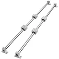 VEVOR Linearführungsschienen-Set, SFC20 1200 mm, 2 Stück 39,4 Zoll/1000 mm SFC20-Führungsschienen, 4 Stück SC20-Gleitblöcke, 4 Stück Schienenstützen, Linearschienen und Lagersatz für automatisierte Maschinen, CNC-DIY-Projekt