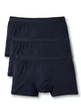 CALIDA Natural Benefit Boxershorts Herren, im 3er-Pack, weicher Elastikbund Dark Sapphire 46-48