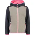 CMP - Kid G-Jacke mit fester Kapuze, Titanium-Smoke Mel., 164