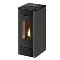 FREEPOINT Pelletofen "Indaco 11", 10,5 kW, Stahl, anthrazit - schwarz