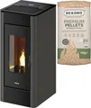Freepoint Pelletofen Indaco 11, 12 kW, Zeitbrand