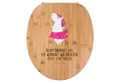 Mr. & Mrs. Panda WC-Sitz Einhorn Ballerina, Toilettendeckel, Transparent, Ballerina, Geburtsta (Packung), WC Brille Motiv Toilettendeckel Unicorn