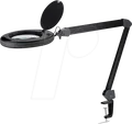 LUMENO 8513SW - Lupenleuchte, LED, Ø 152 mm Echtglaslinse, 3 Dioptrien, dimmbar,