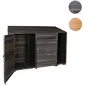 Ger√§teschuppen HWC-J75, Ger√§teschrank Ger√§tehaus, Holz gebeizt MVG-zertifiziert, 180x250x93cm ~ anthrazit-grau