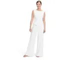 Vera Mont Overall Vera Mont Jumpsuit mit weitem Bein (1-tlg) Bunddetail weiß L (44)
