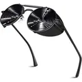 Sonnenbrille Herren Damen Rund Polarisiert Steampunk Metall UV-Schutz