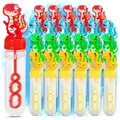 XXL Seifenblasen Set für Kinder I 24er Set mit lustigen Dino Griffen, Mitgebs...
