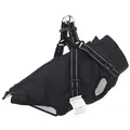 vidaXL Hundemantel Schwarz L24 Fleece und Polyester