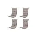 Auflage hoch 4er-Set  Basic , braun , Maße (cm): B: 50 H: 6