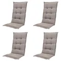 Madison Hochlehner-Auflage Basic taupe 123 x 50 cm 4er-Set