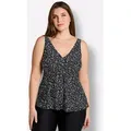 Sieh an! Tankini-Top Tankini-Oberteil schwarz 46